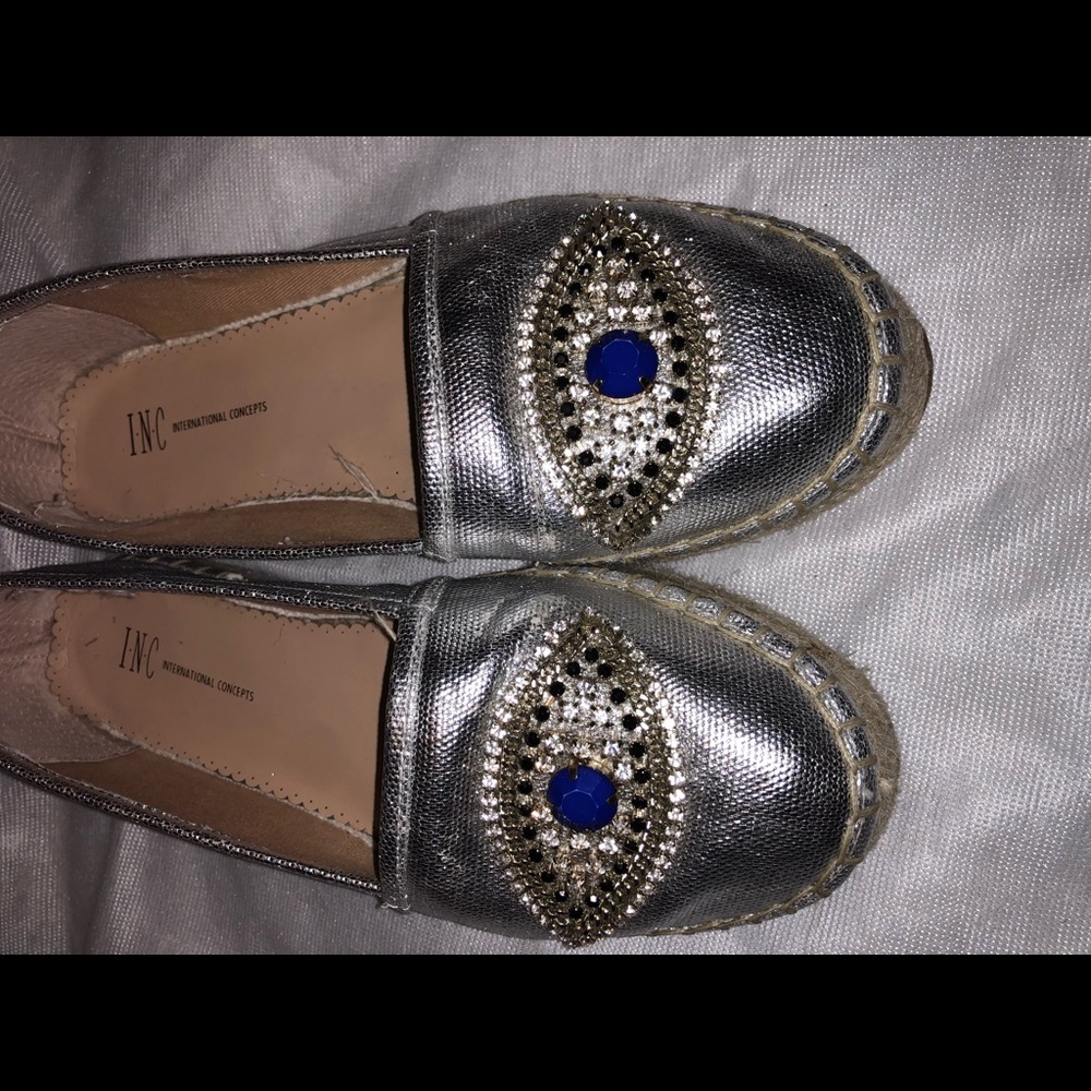 INC - Evil Eye 👁 silver shoes